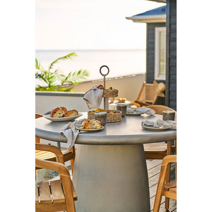 Viola Lunchteller, Keramik, Beige, ø21 cm, 4er-Set