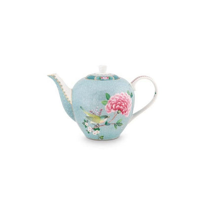 Tea Pot Large Blushing Birds Blue 1.6ltr