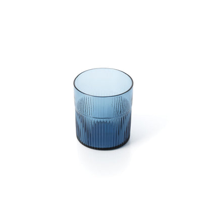 Azure Rippled Low Tumbler – Blau