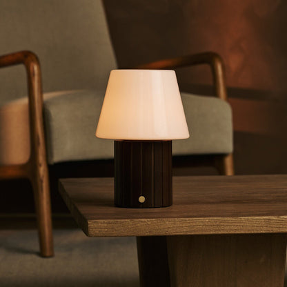 Lex Dunkelbraune wiederaufladbare Tischlampe