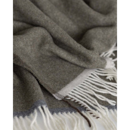 Merino/Kaschmir Decke Mailand Verde Orlo