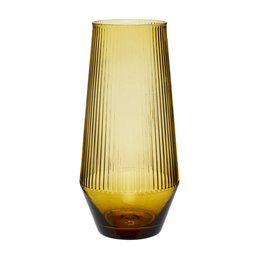 Hübsch Ripple Vase Gelb