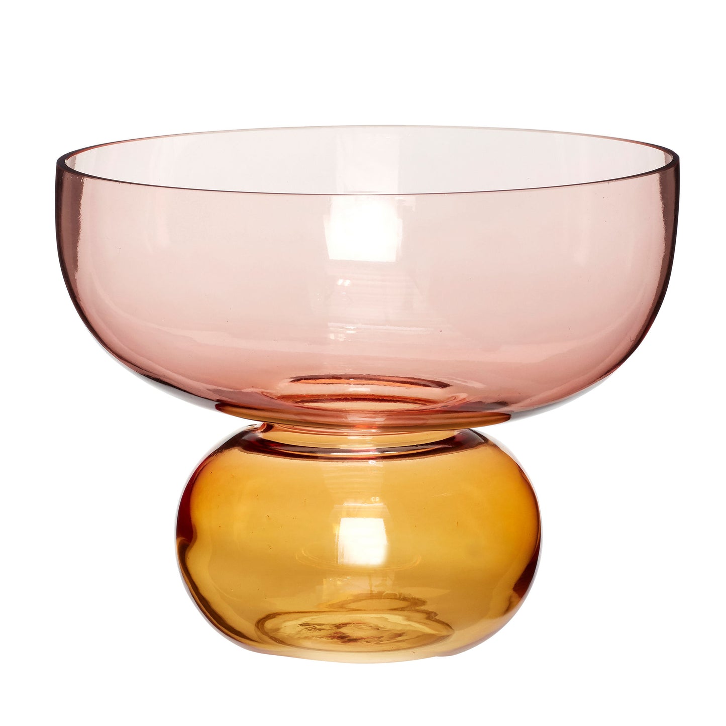 Hübsch Show Vase Rosa/Bernstein