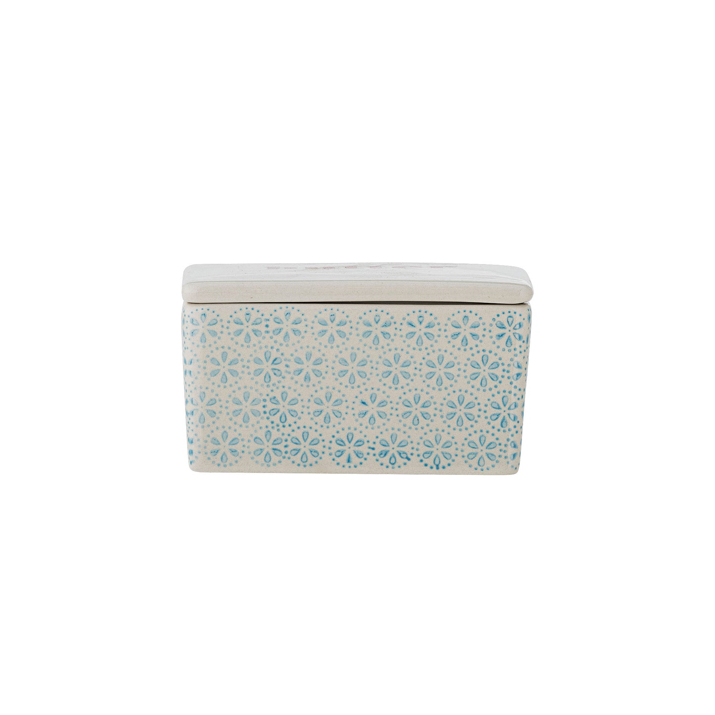 Bloomingville Patrizia Butterdose, Blau, Steingut