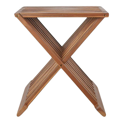 Erto Hocker – Natur, Teak, 40 x 35 x 45 cm