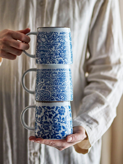 Bloomingville Molly Becher, Blue, Steingut