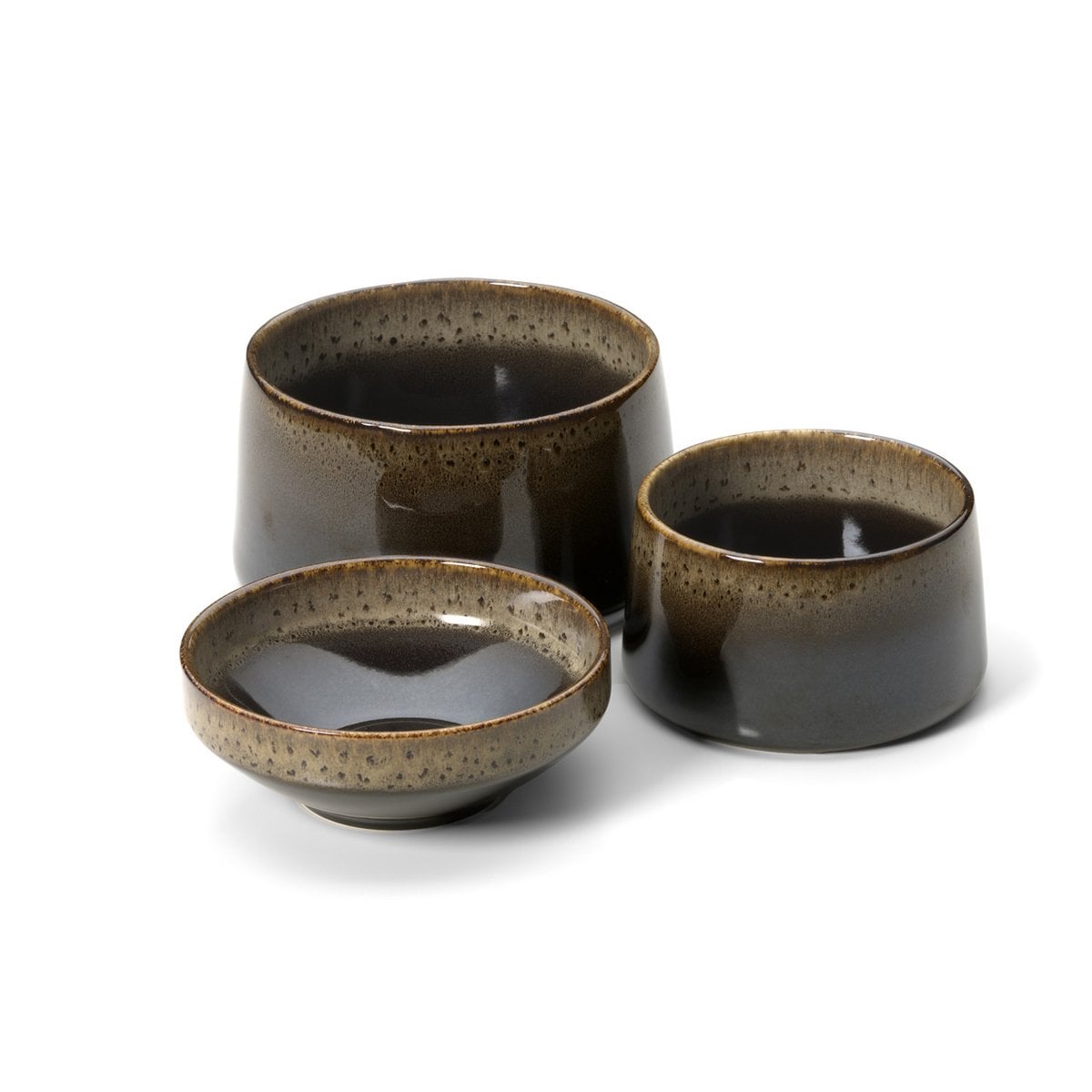 Die Kyoto Low Bowl – Dunkelbrauner Schlamm – M
