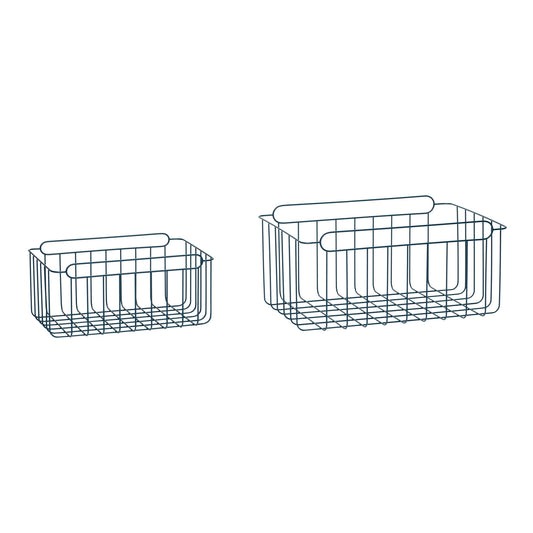 Hübsch WiredUp Körbe Blau (2er Set)