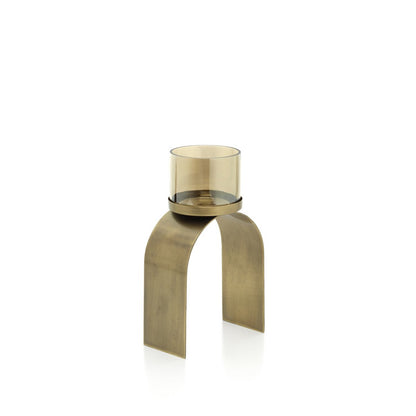 Der Bow Glow Teelichthalter – Gold – 2er Set