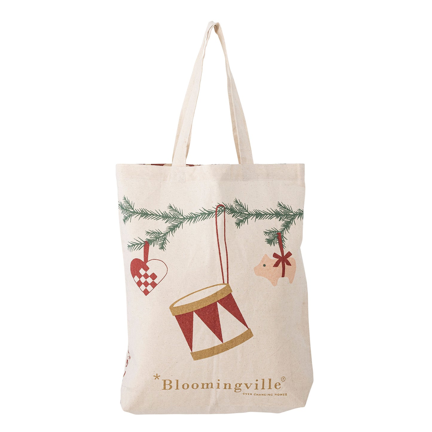 Bloomingville Yule Tragetasche, Natur, Baumwolle