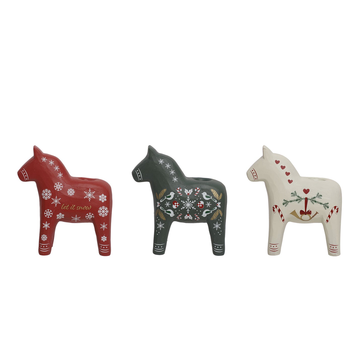 Bloomingville Siffer Kerzenhalter, Bunt, Polyresin