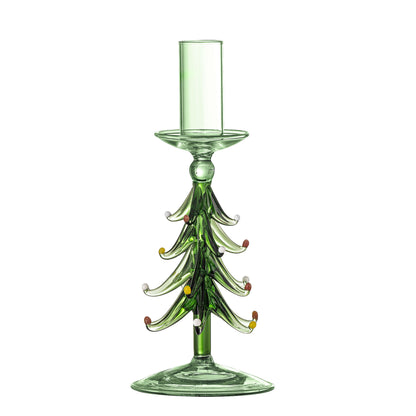 Bloomingville Brant Kerzenhalter, Grün, Glas