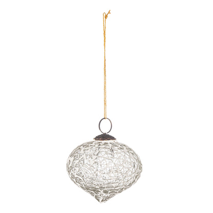 Bloomingville Nadine Ornament, Weiß, Glas
