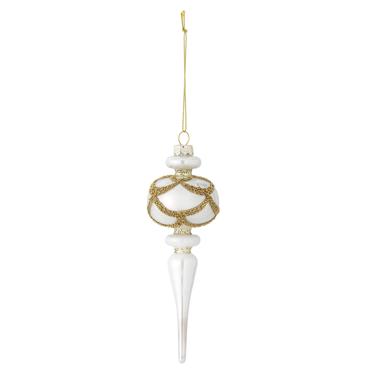 Bloomingville Hisar Ornament, Weiß, Glas