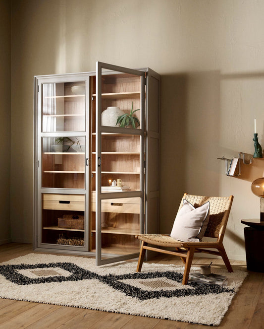 Nordal NUHA Teppich Wolle, 240 x 160cm - ivory