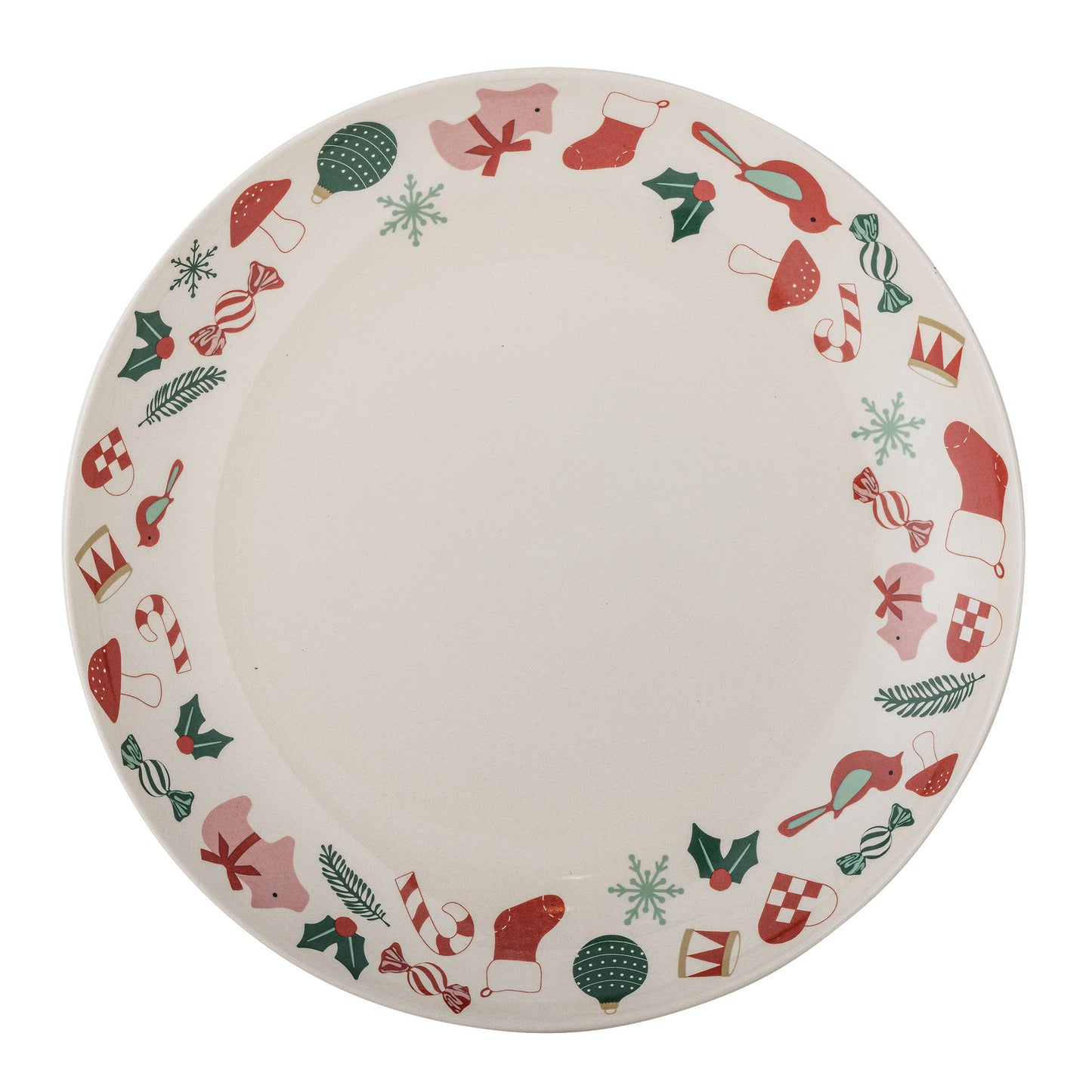Bloomingville Yule Servierplatte, Natur, Steingut
