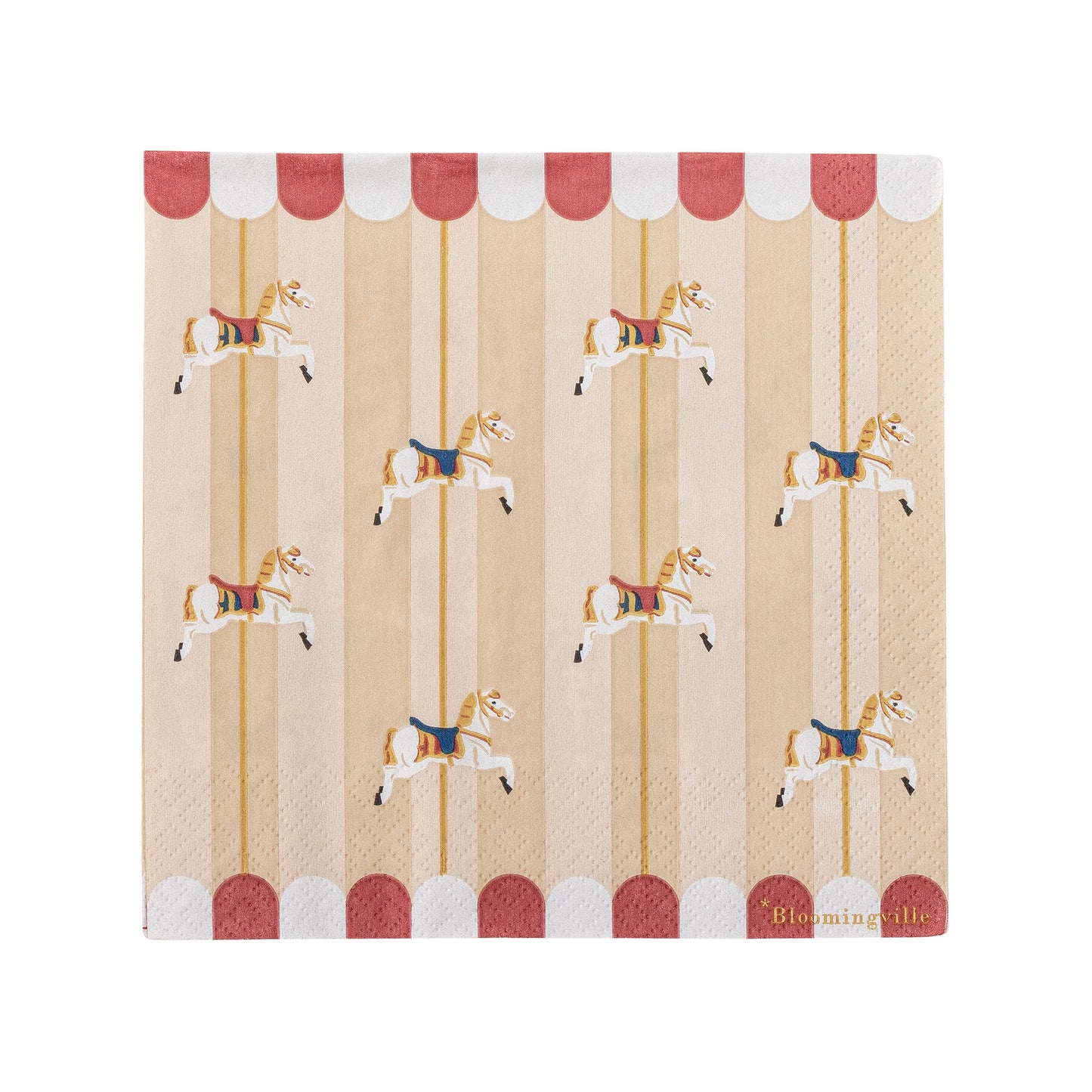 Bloomingville Merry-go-round Serviette, Bunt, FSC®Mix, Paper