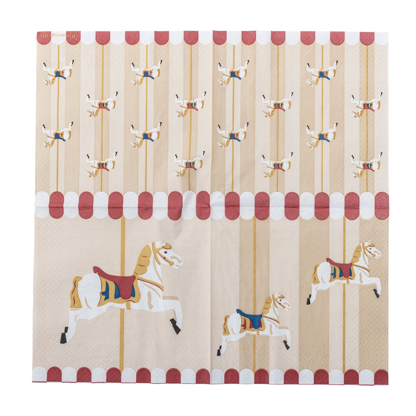 Bloomingville Merry-go-round Serviette, Bunt, FSC®Mix, Paper