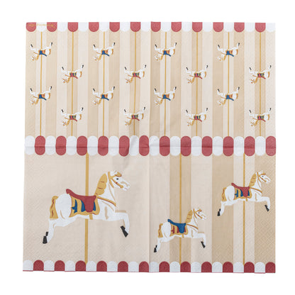 Bloomingville Merry-go-round Serviette, Bunt, FSC®Mix, Paper