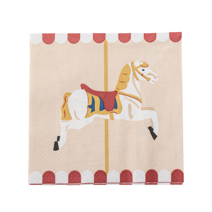 Bloomingville Merry-go-round Serviette, Bunt, FSC®Mix, Paper