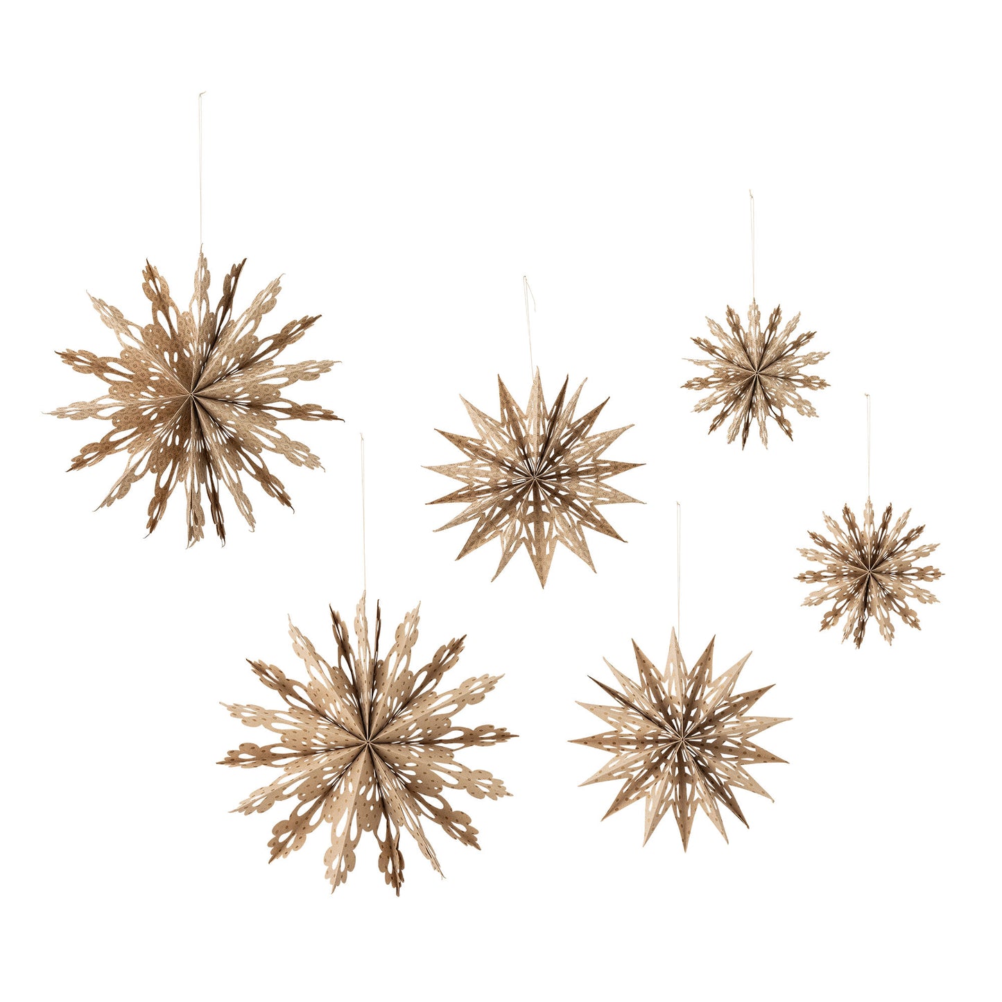 Bloomingville Star Ornament, Natur, FSC® Mix, Papier