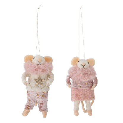 Bloomingville Peo Ornament, Rose, Wolle