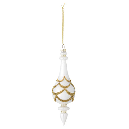 Bloomingville Hisar Ornament, Weiß, Glas