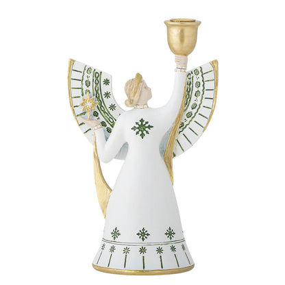 Bloomingville Evangeline Kerzenhalter, Weiß, Polyresin