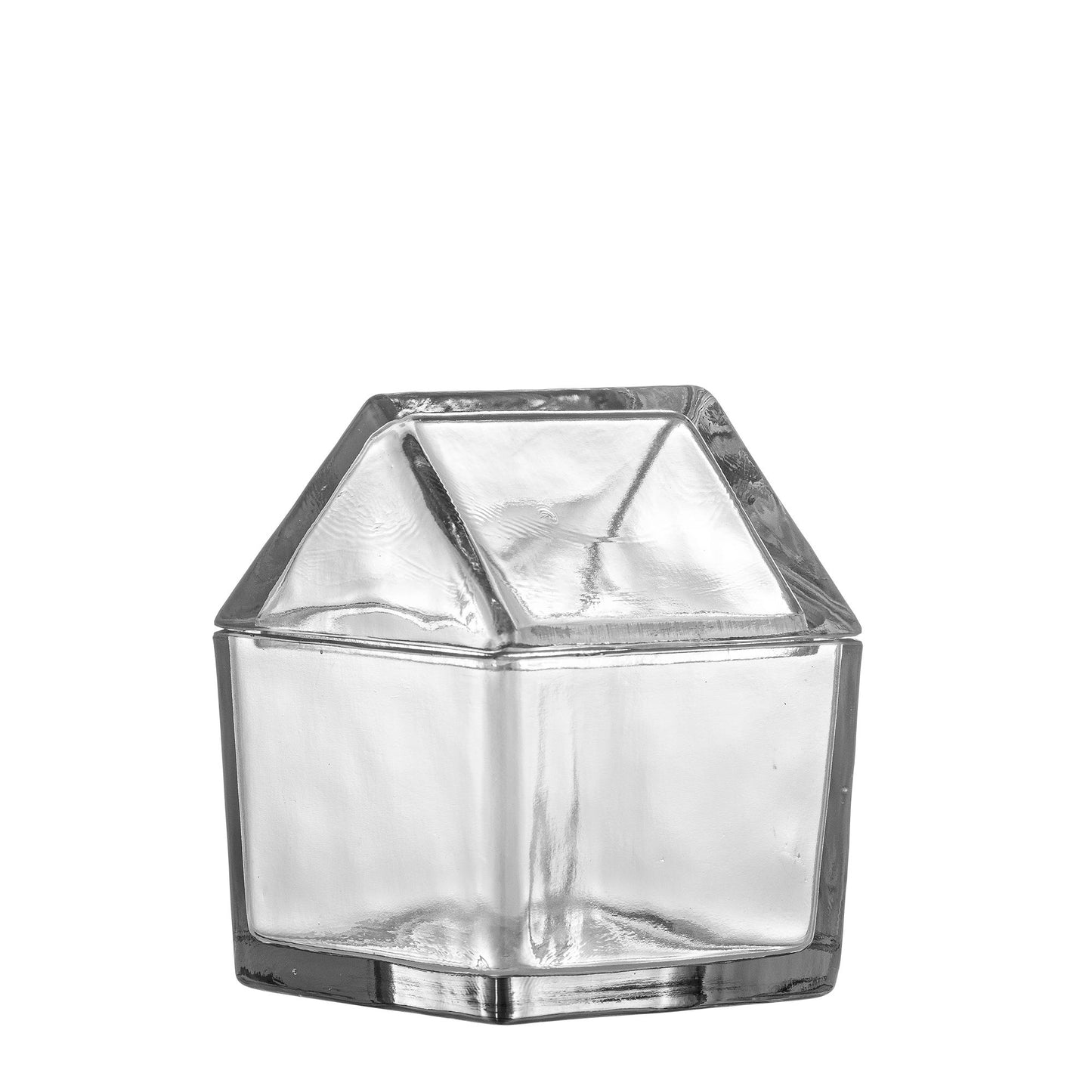 Bloomingville Elius Gefäß mit Deckel, Klar, Recyceltes Glas