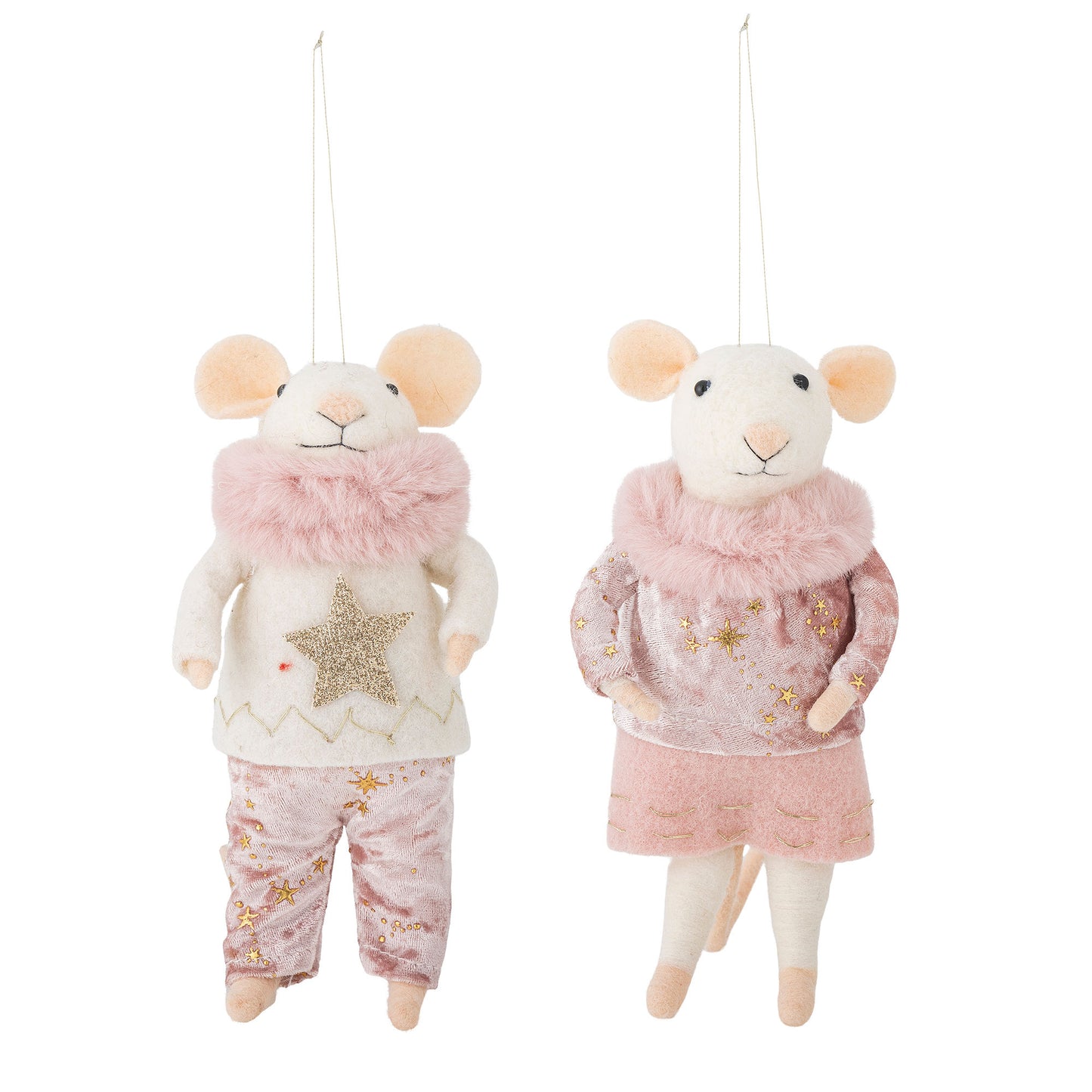 Bloomingville Peo Ornament, Rose, Wolle