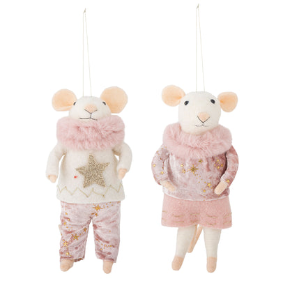 Bloomingville Peo Ornament, Rose, Wolle
