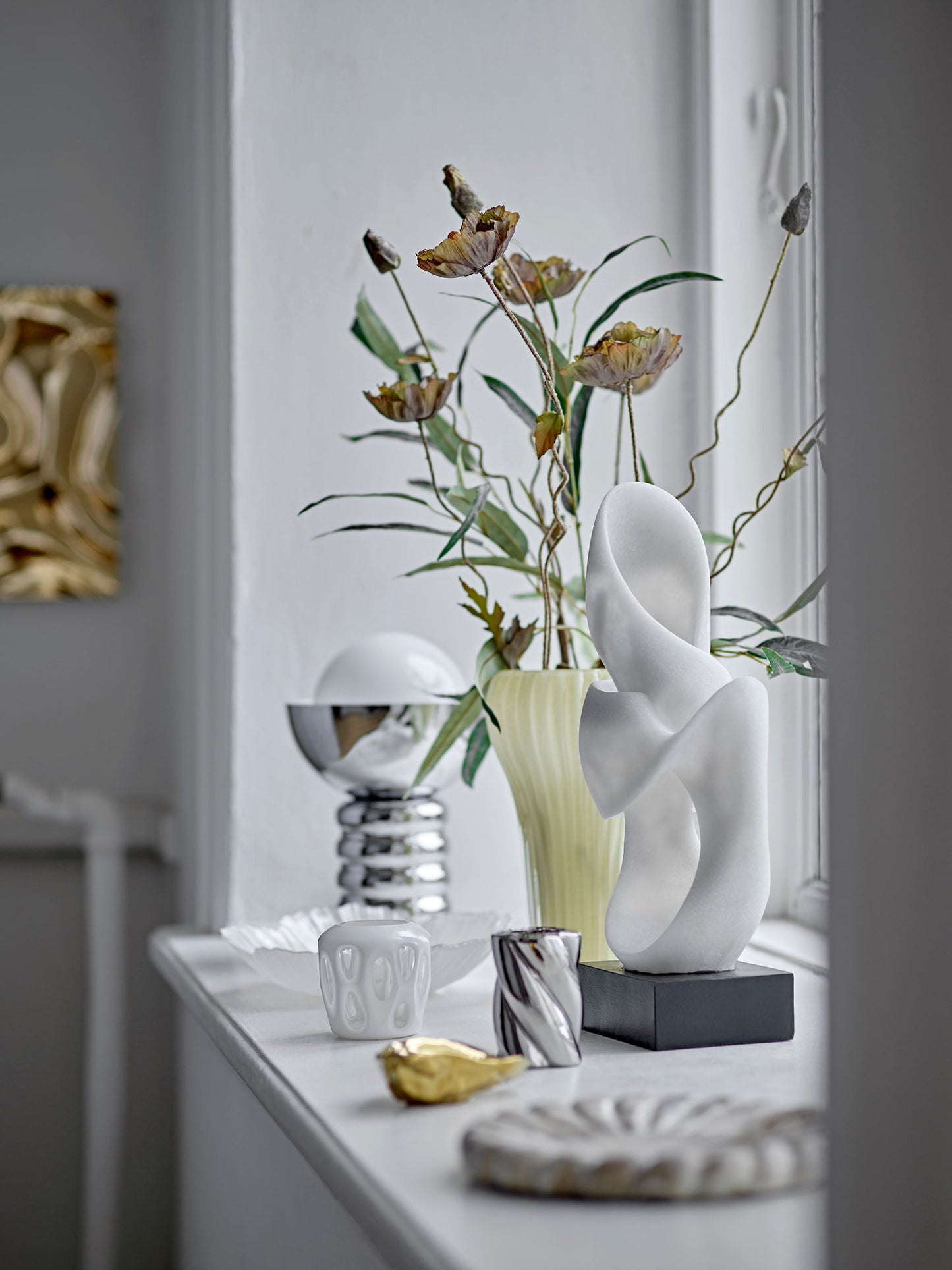 Bloomingville Spike Tischlampe, Silber, Metall