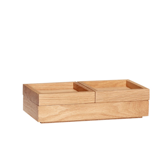 Hübsch Staple Aufbewahrungsbox Naturfarben