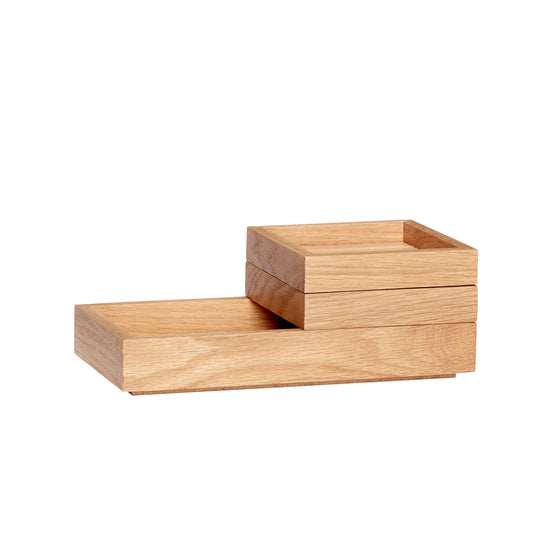 Hübsch Staple Aufbewahrungsbox Naturfarben