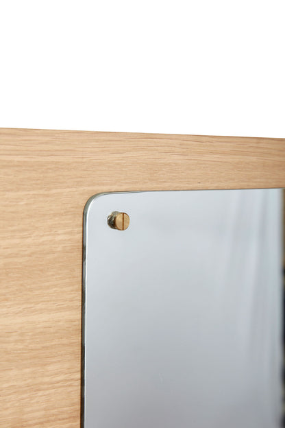 Hübsch Split Spiegel Magnetisch Naturfarben
