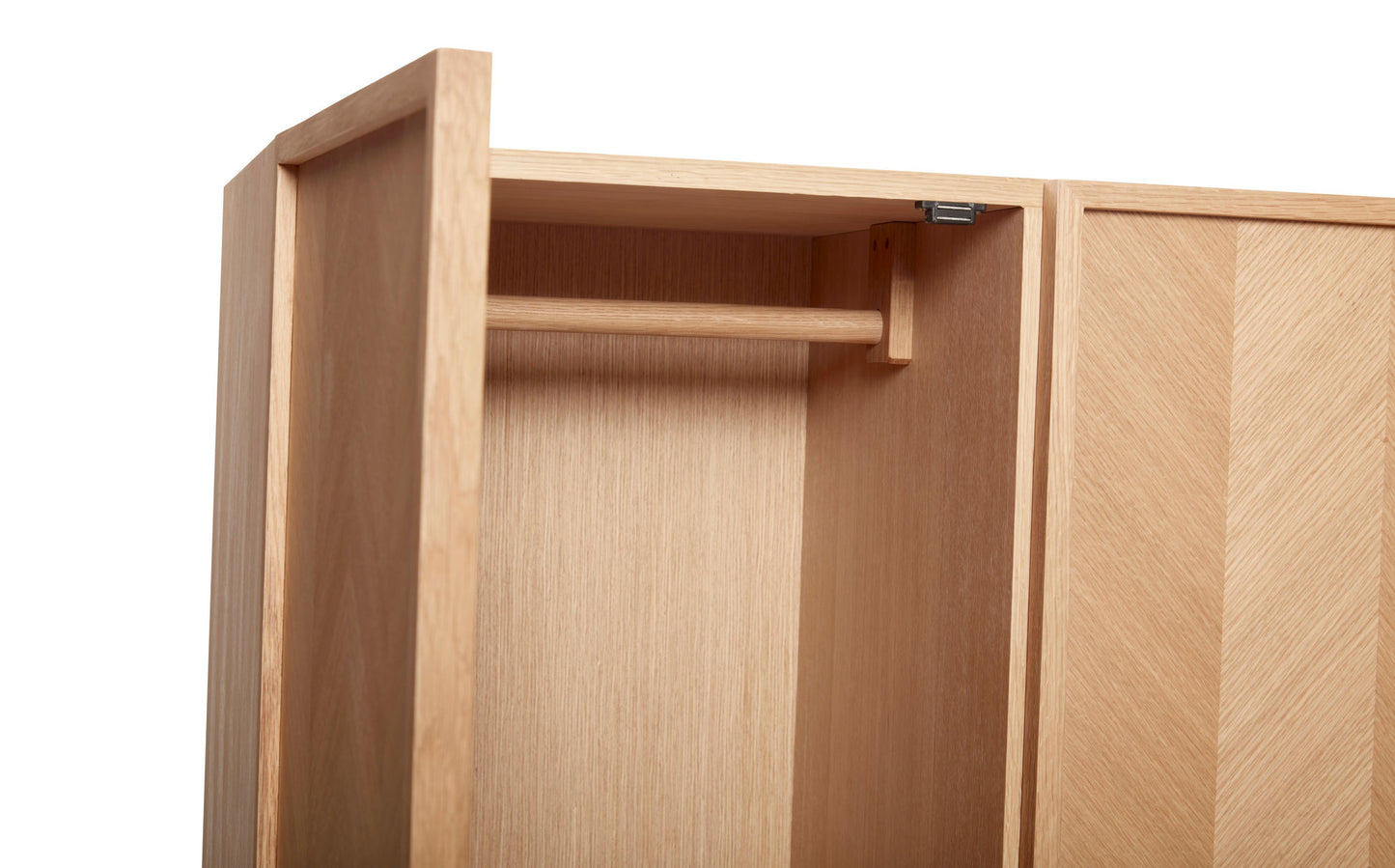 Hübsch Herringbone Kleiderschrank Large Naturfarben