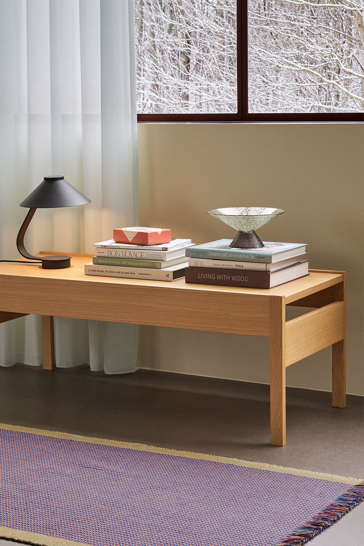 Hübsch Forma Couchtisch Naturfarben 120x50cm