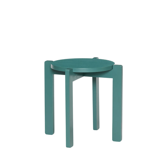Hübsch Always Hocker Petrol FSC® Holz