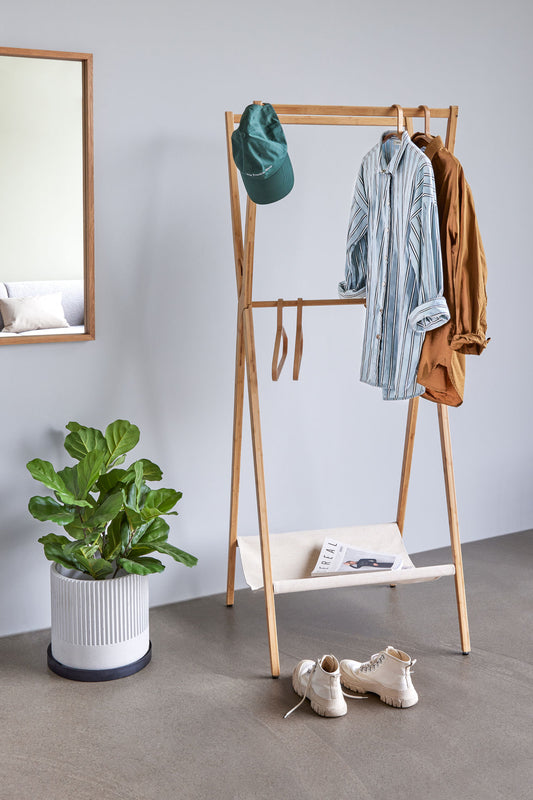Hübsch Glimpse Wandspiegel Medium Naturfarben
