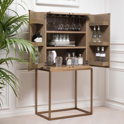 Eichholtz Barschrank Highland, beige/gold