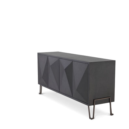 Eichholtz Kommode Highland charcoal brown oak veneer
