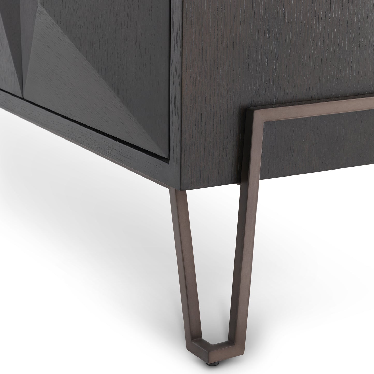 Eichholtz Kommode Highland charcoal brown oak veneer