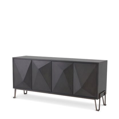 Eichholtz Kommode Highland charcoal brown oak veneer