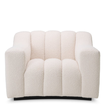 Eichholtz Loungesessel Chair Kelly bouclé cream