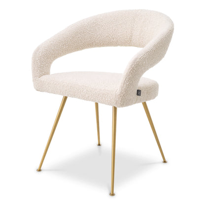 Eichholtz Esszimmerstuhl Bravo bouclé sonata red