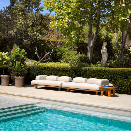Outdoor Sofa Nomade natural teak