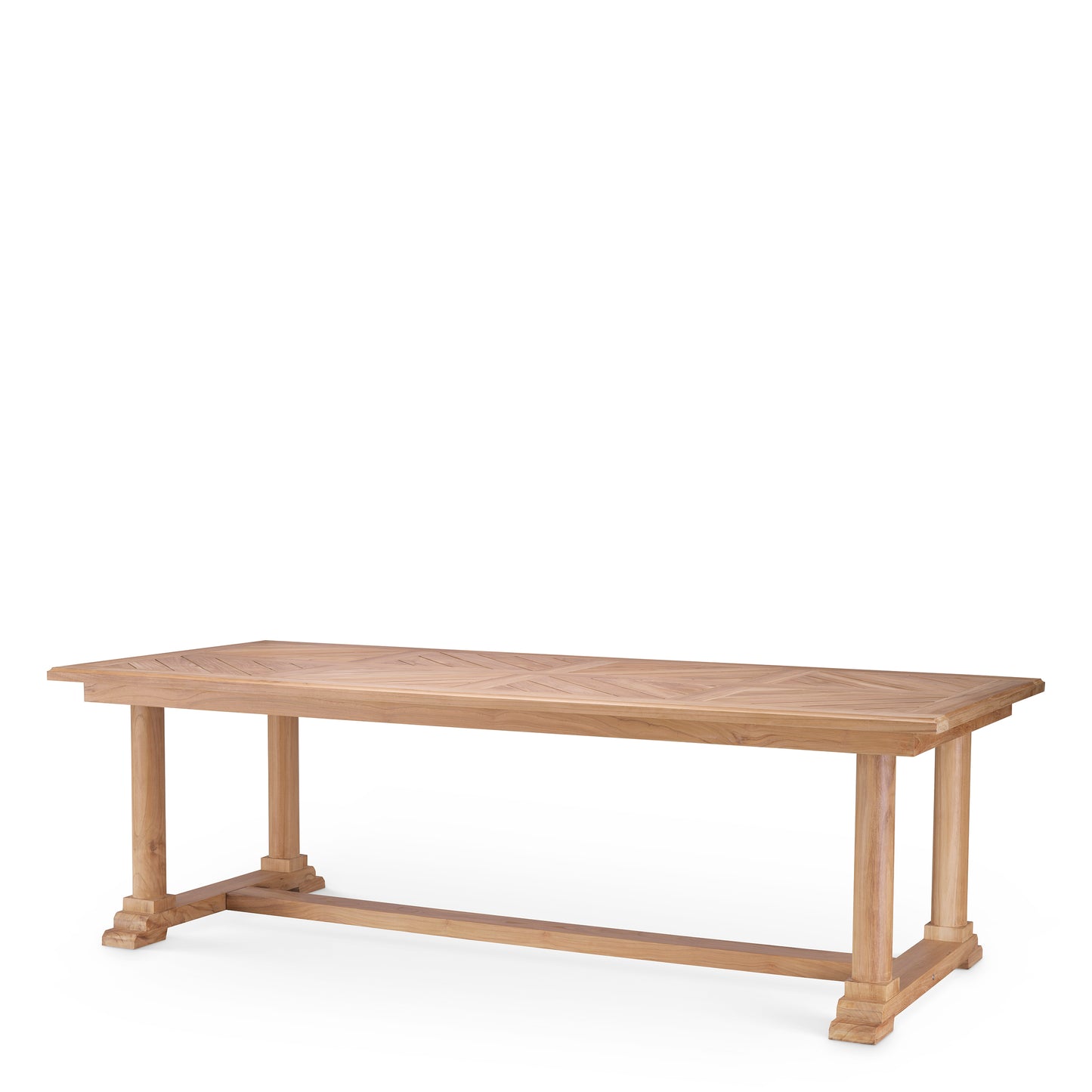 Outdoor Esszimmertisch Bell Rive natural teak