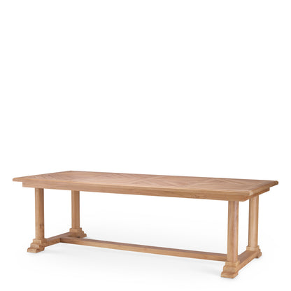 Outdoor Esszimmertisch Bell Rive natural teak