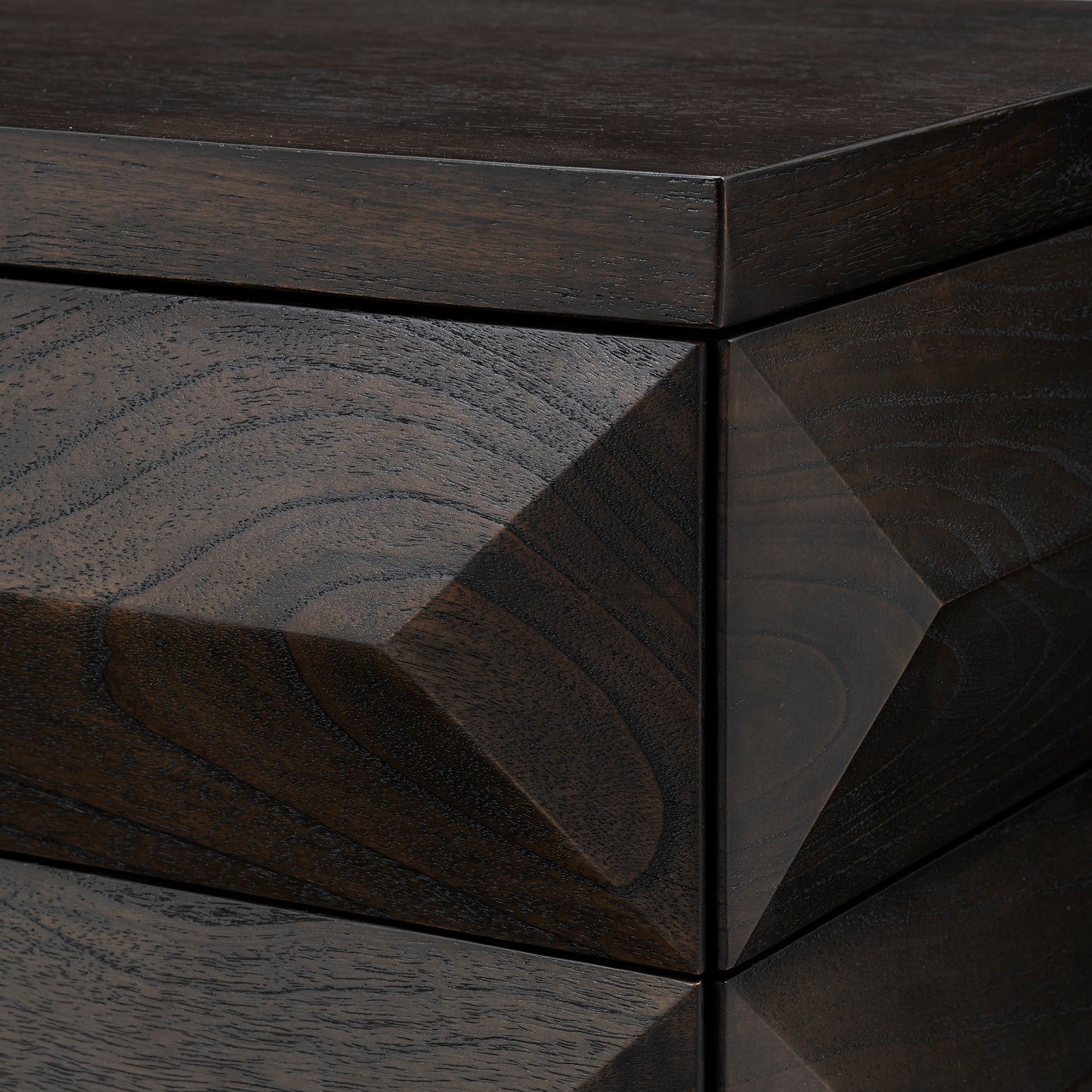 Eichholtz Kommode Denver mocha oak veneer brushed brass finish