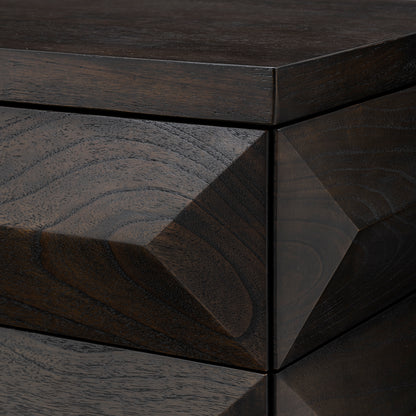 Eichholtz Kommode Denver mocha oak veneer brushed brass finish